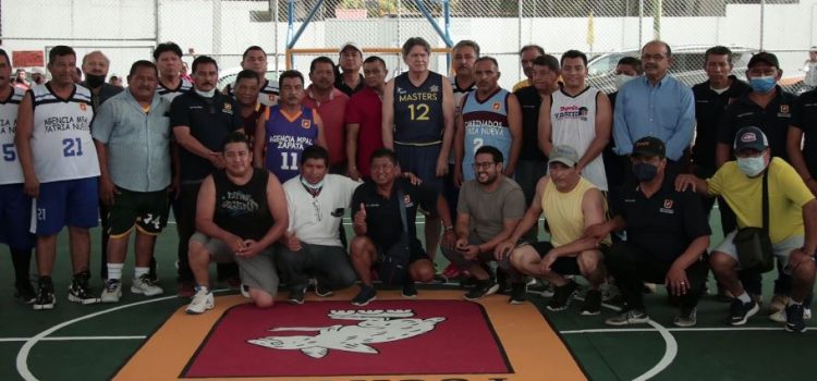 Inauguran cancha de basquetbol en Patria Nueva