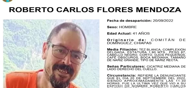 Denuncian desaparición del periodista Roberto Carlos Flores Mendoza en Chiapas