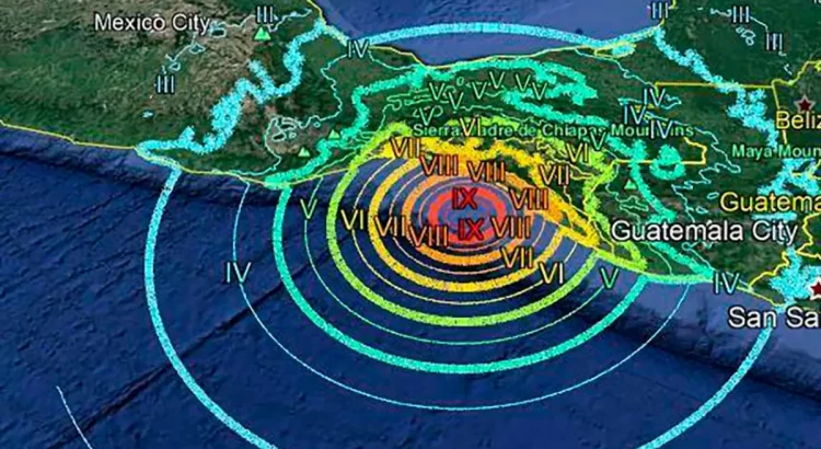 Chiapas, la tercer entidad con mayor actividad sísmica del país