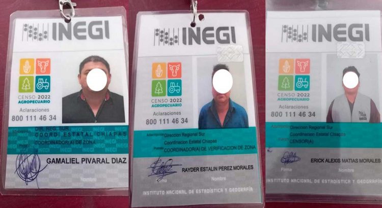 Funcionarios del INEGI que eran retenidos en Honduras de la Sierra en Chiapas son liberados