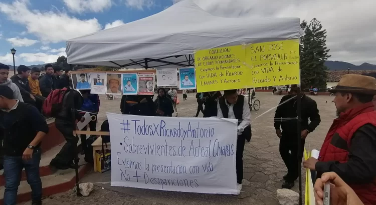 Indígenas mayas exigen encontrar con vida a activistas en San Cristóbal de las Casas