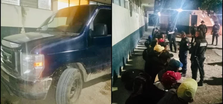 Rescatan a 22 migrantes que habían sido abandonados en carretera de Chiapas