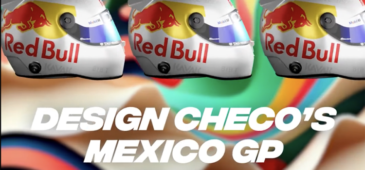 Checo Pérez y Red Bull lanzan convocatoria para que los fans diseñen el casco que usará el piloto en el Gran Premio de México