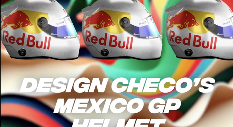 Checo Pérez y Red Bull lanzan convocatoria para que los fans diseñen el casco que usará el piloto en el Gran Premio de México