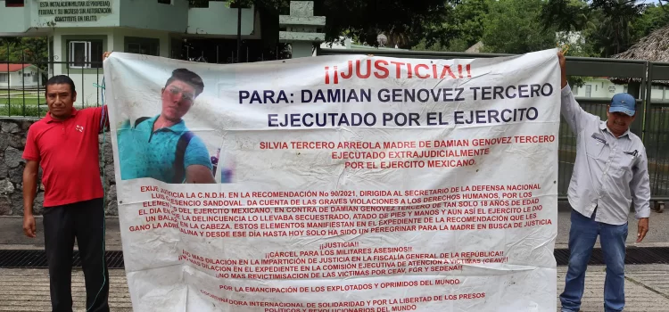 Protestan en Chiapas por joven asesinado por el Ejército