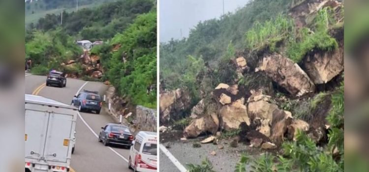 Deslave cierra por completo el tramo de cuota San Cristóbal-Tuxtla Gutiérrez