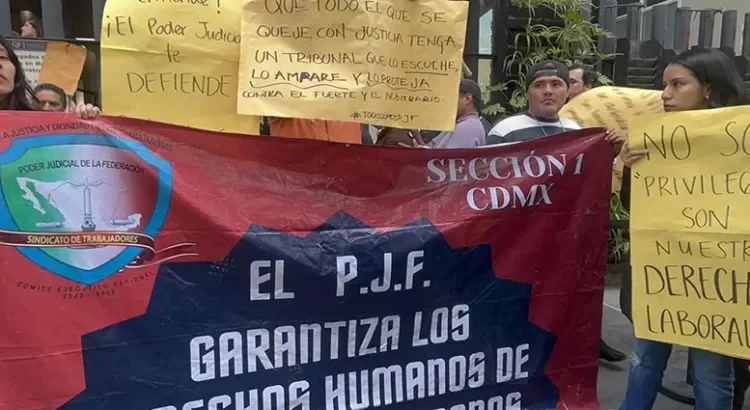 Anuncian trabajadores del Poder Judicial un paro nacional