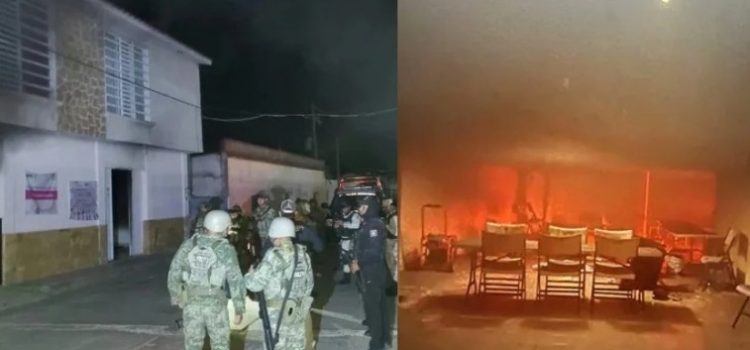 Incendian oficinas del Consejo Municipal Electoral de Chicomuselo