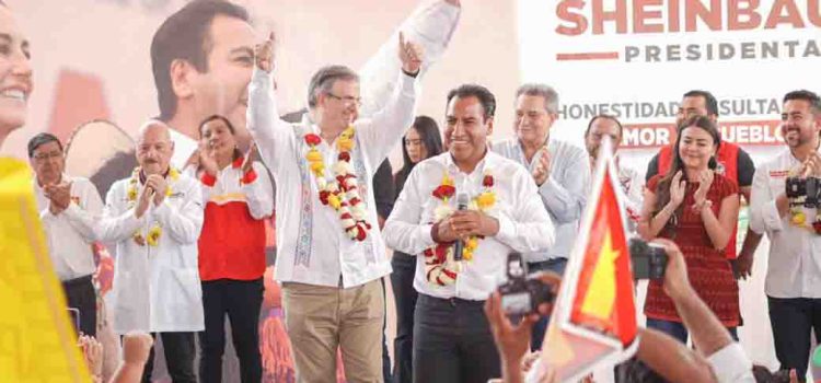 Marcelo Ebrard acompañó a Eduardo Ramírez Aguilar en su gira de campaña