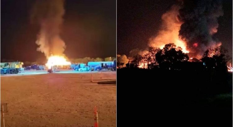 Se incendian instalaciones de Pemex en Chiapas; hay dos heridos