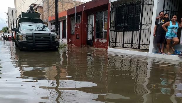 Fuertes lluvias afectan a cinco municipios de Chiapas