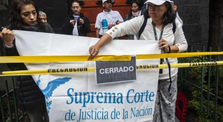 Trabajadores de la SCJN se suman al paro en protesta por la reforma judicial