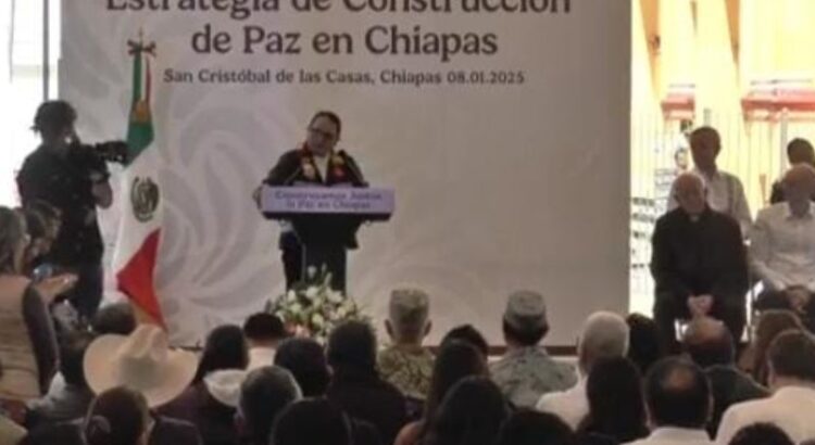 Chiapas presenta estrategia de construcción de paz