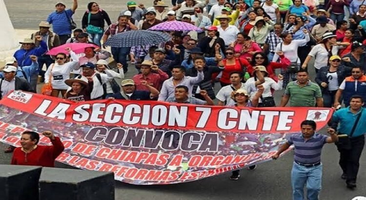 Más de 5 mil máestros de Chiapas se suman al Paro Nacional de 72 horas
