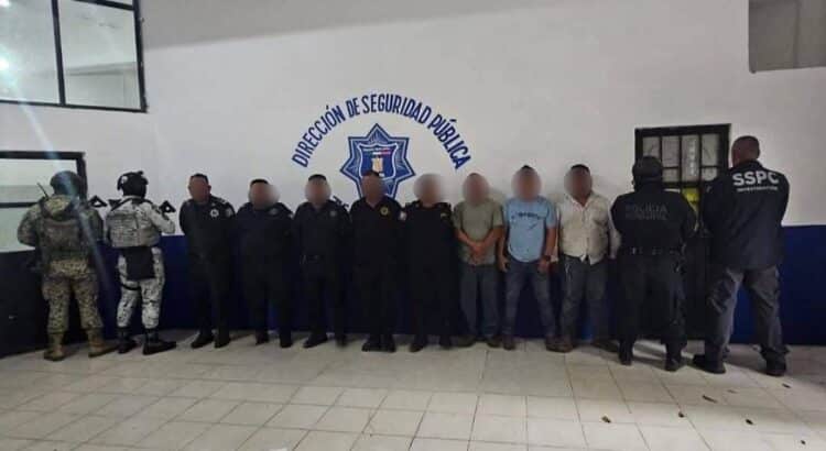 Policías de Chiapas son detenidos por autoridades tabasqueñas