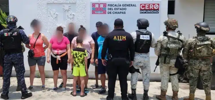 Rescatan en Chiapas a siete cubanos que eran extorsionados