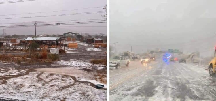 Lluvia y granizada deja afectaciones
