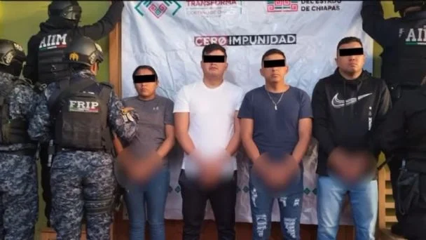 Detienen por extorsión a cuatro miembros de la Fuerza Pakal