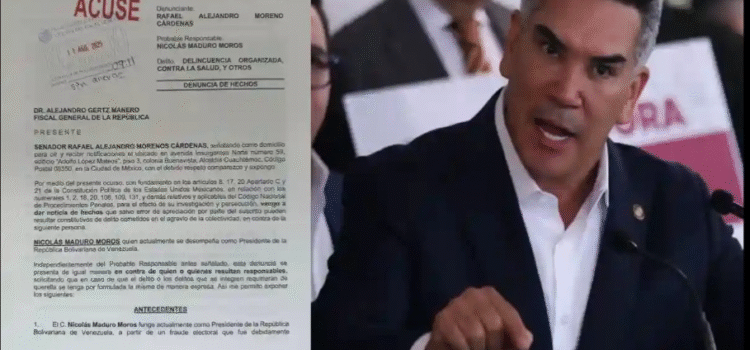 Denuncia Alejandro Moreno a Nicolás Maduro ante la FGR Denuncia Alejandro Moreno a Nicolás Maduro ante la FGR