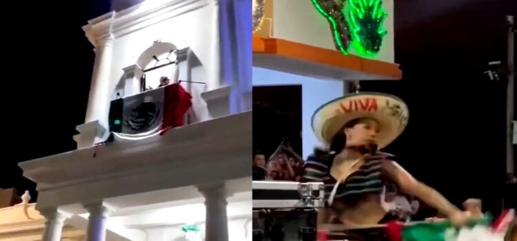 En Chiapas hacen baile erótico con Bandera durante fiestas patrias En Chiapas hacen baile erótico con Bandera durante fiestas patrias