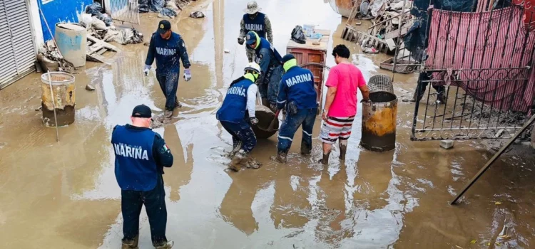 Activa la Marina fase de auxilio en municipios del sur de Chiapas Activa la Marina fase de auxilio en municipios del sur de Chiapas