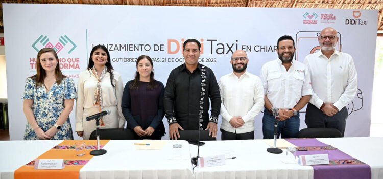 Lanzan DiDi Taxi en Chiapas para impulsar al gremio taxista y una movilidad más moderna