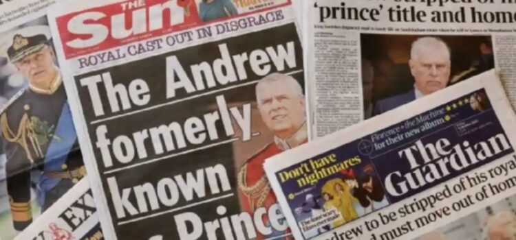 Celebra el Reino Unido la decisión de despojar a Andrés de su título Celebra el Reino Unido la decisión de despojar a Andrés de su título