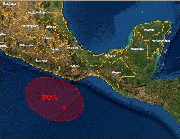 Guerrero, Oaxaca y Chiapas en alerta por formación de ciclón tropical